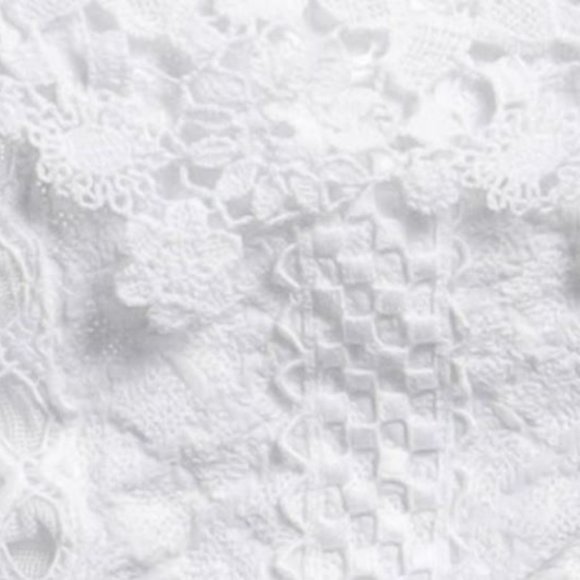 *DESIGNER* NWT Temptation Positano Recife crop top - white / lace (Size: M) - Picture 4 of 4